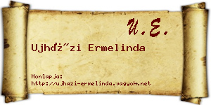 Ujházi Ermelinda névjegykártya